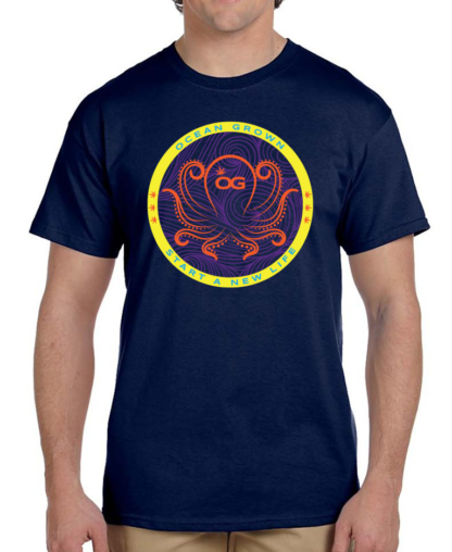 Ocean Grown Octopus Badge T-Shirt